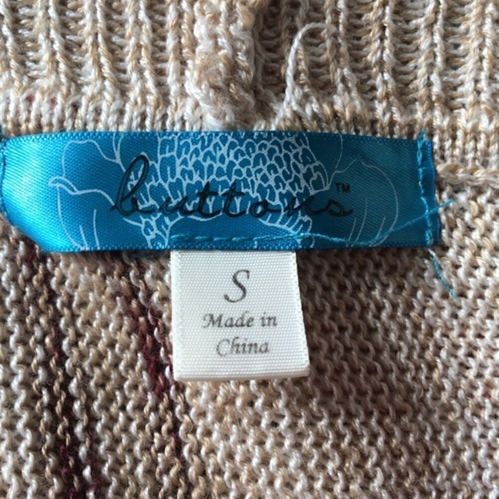 Bonfire Open Knitted Cardigan- Buttons - Picture 6 of 6